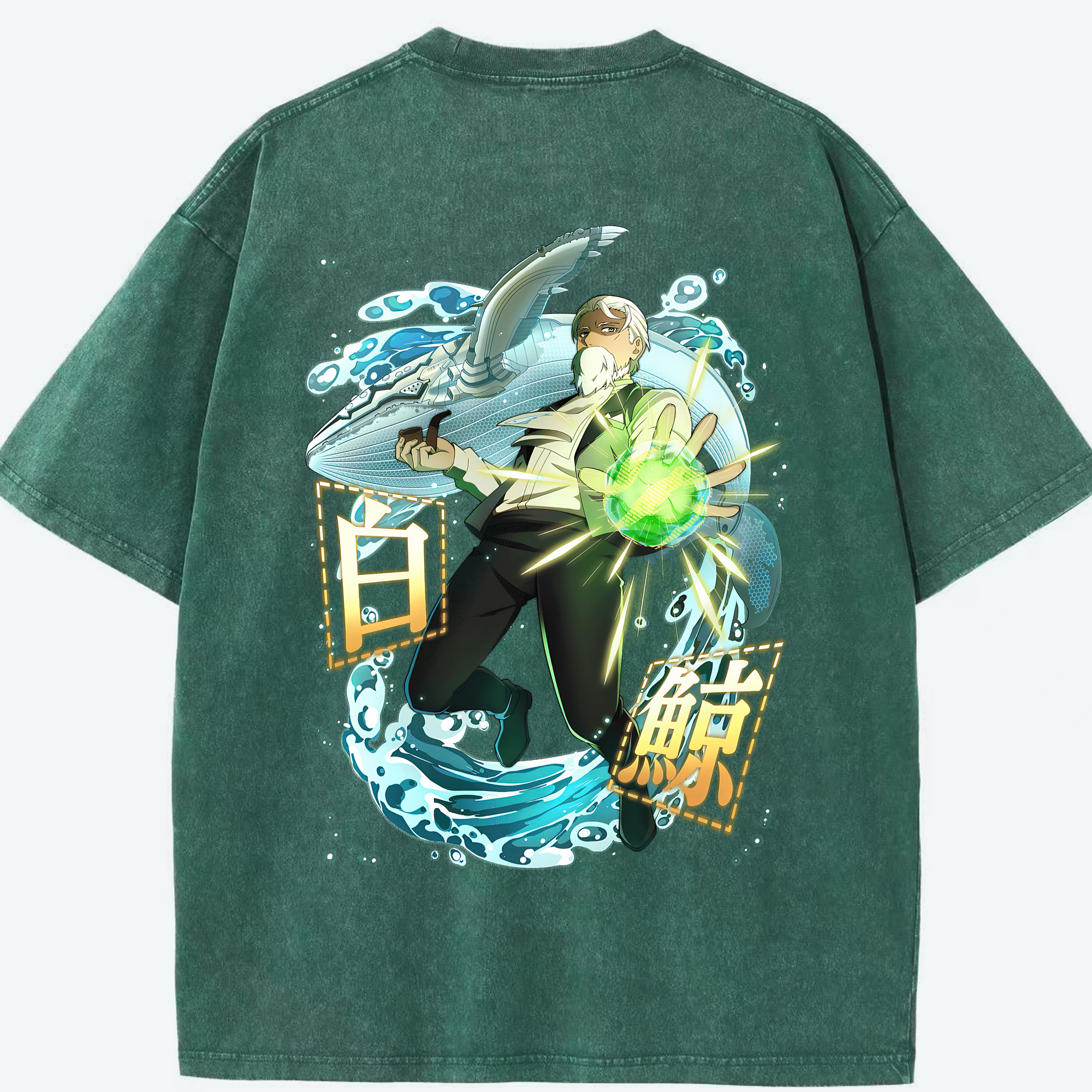 （画像用） 文豪ストレイドッグス Bungo Stray Dogs 綿100% ヴィンテージ風 半袖Tシャツ（背面プリント）